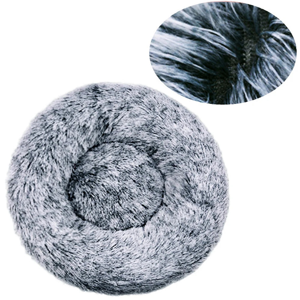 Panier rond moelleux en peluche