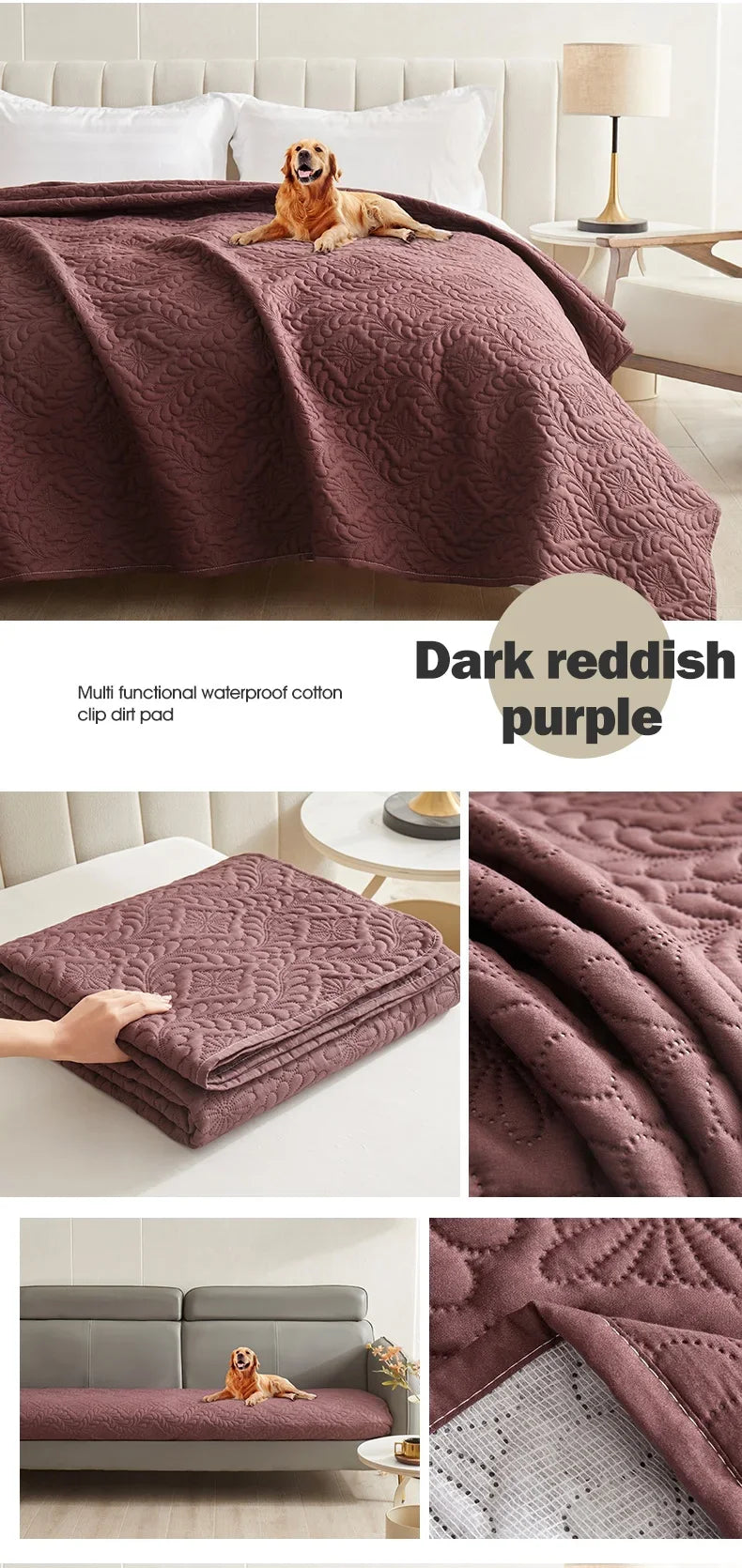 Protège-canapé matelassé imperméable