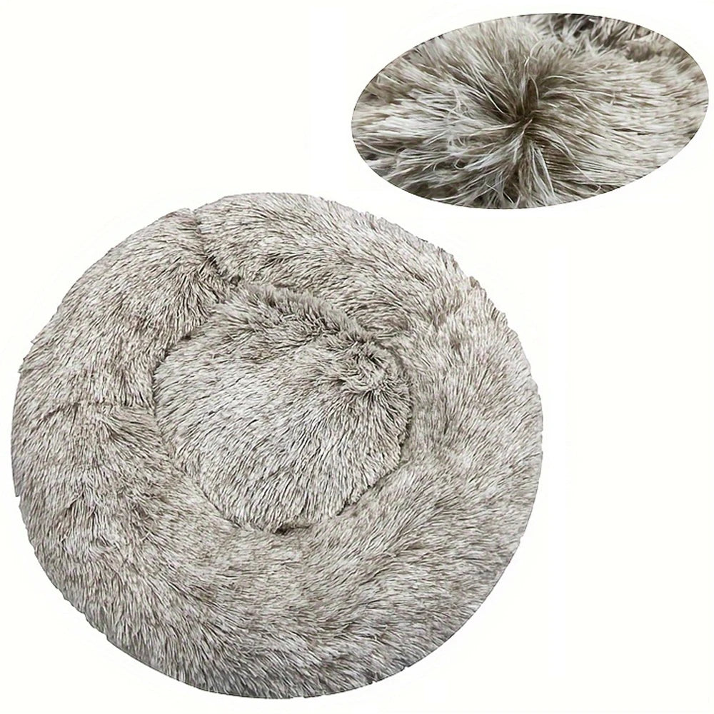 Panier rond moelleux en peluche