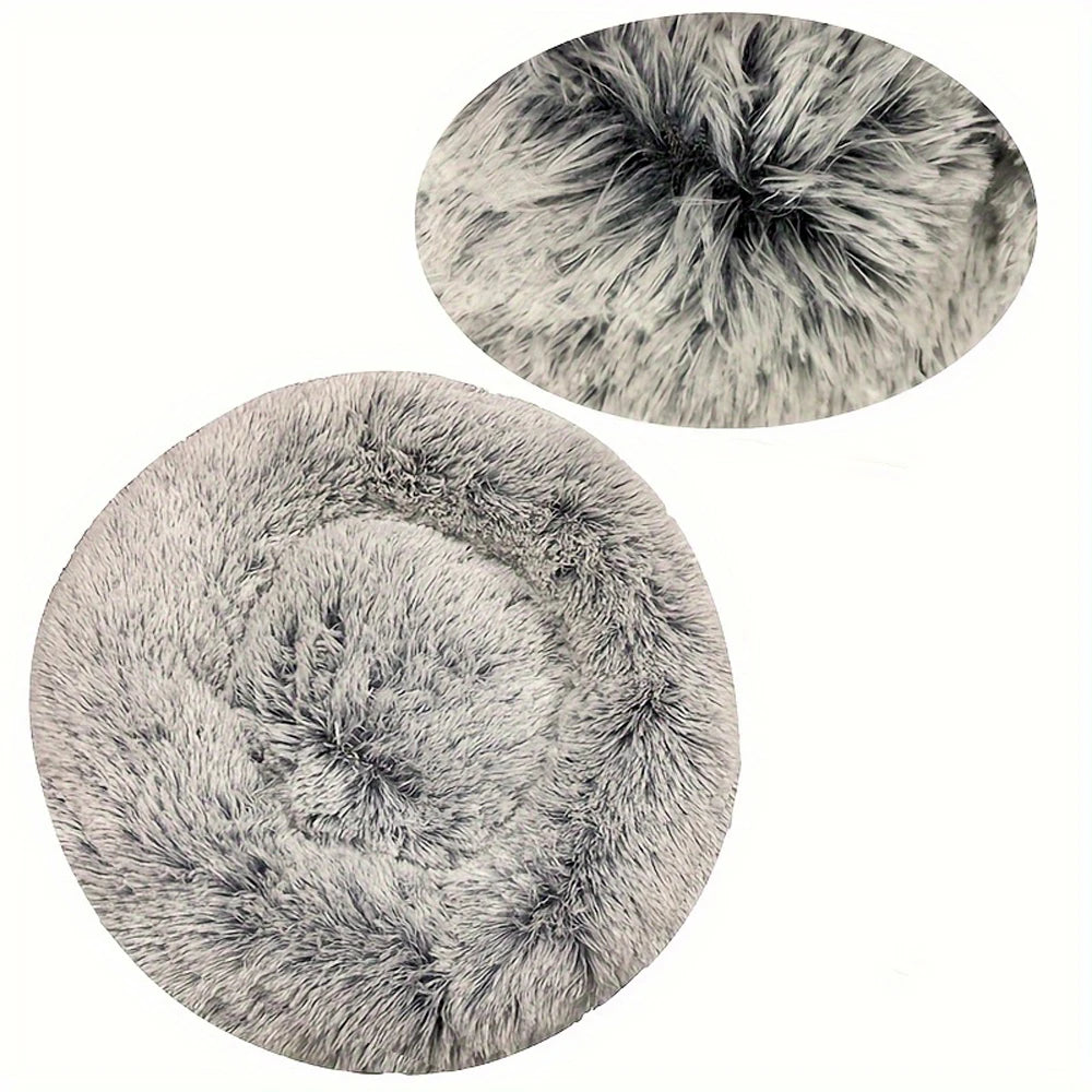 Panier rond moelleux en peluche