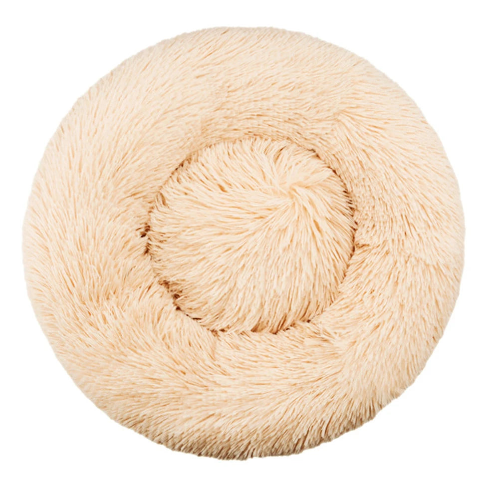 Panier rond moelleux en peluche