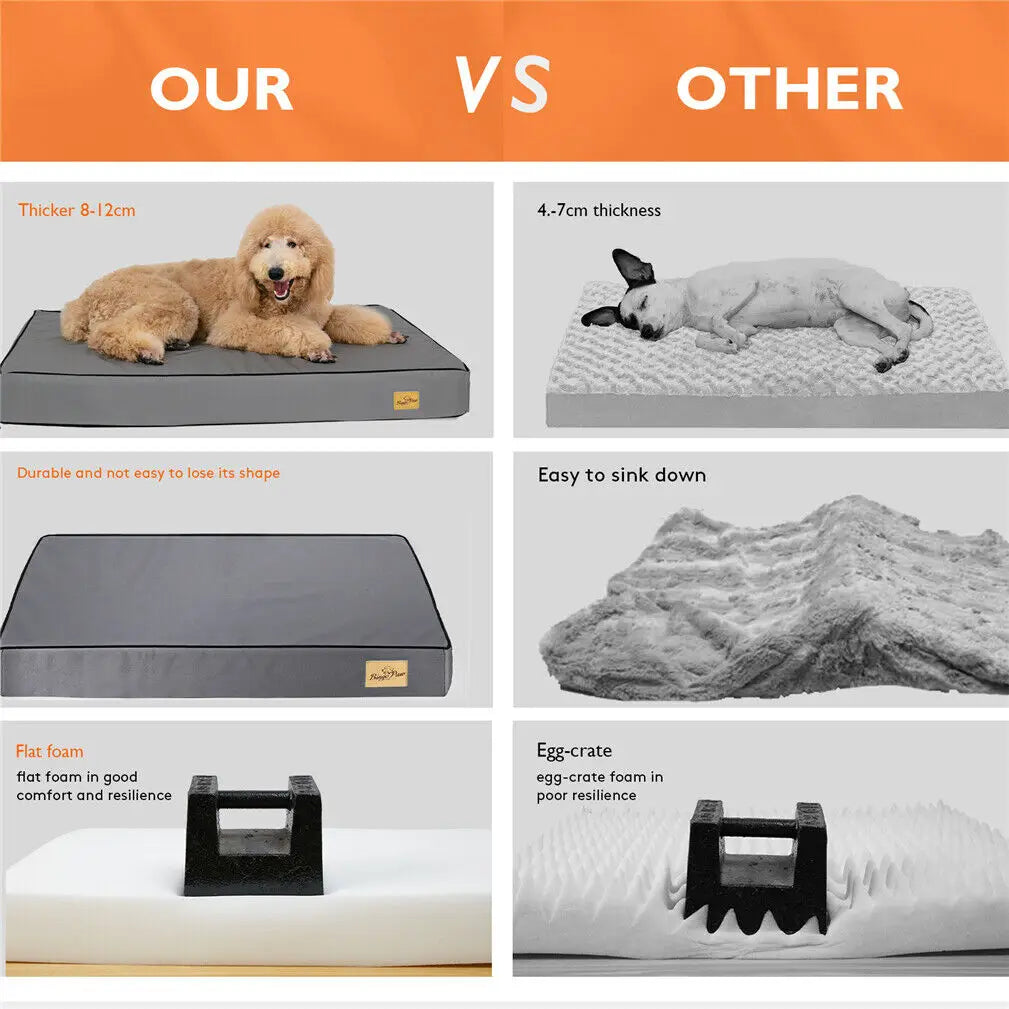 Matelas épais en mousse, housse peluche amovible