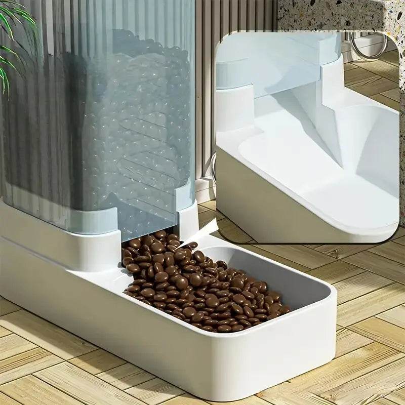 Distributeur de croquettes et d'eau par gravité