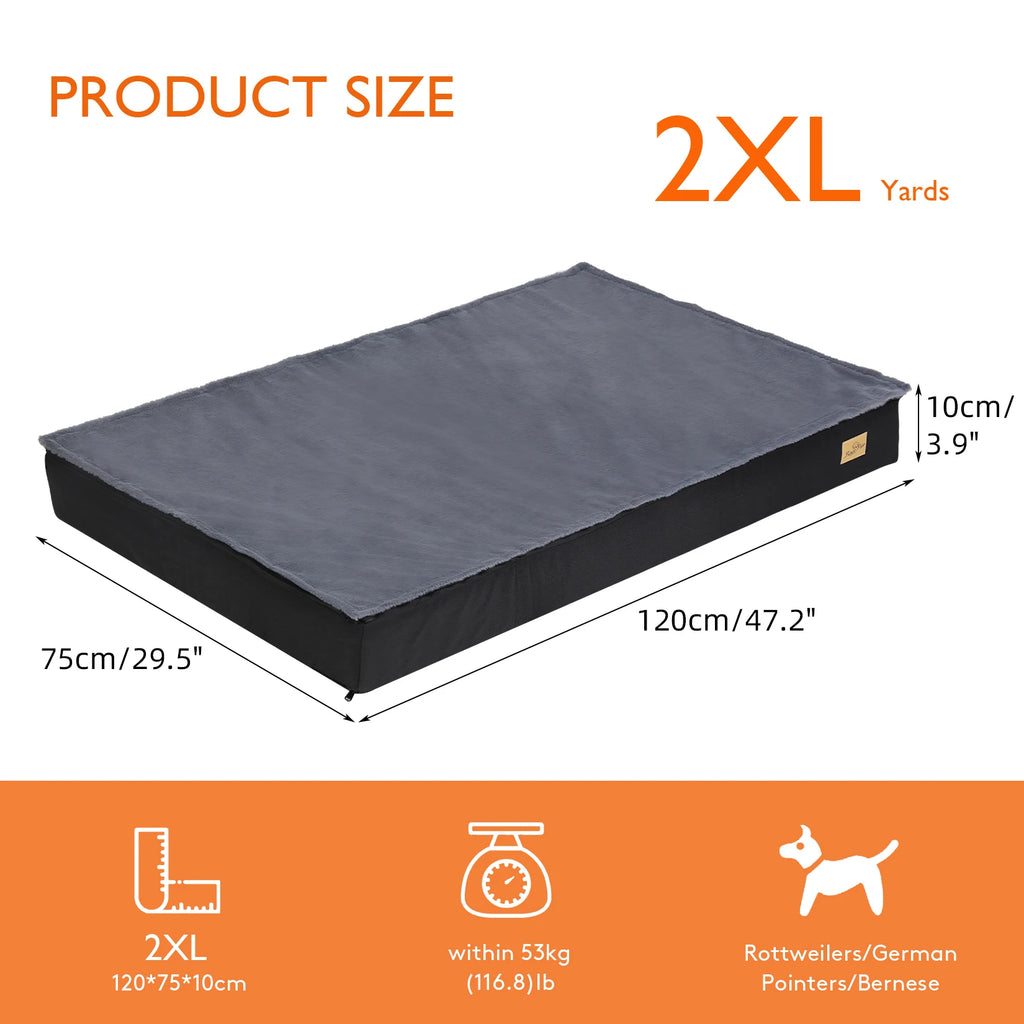Matelas épais en mousse, housse peluche amovible