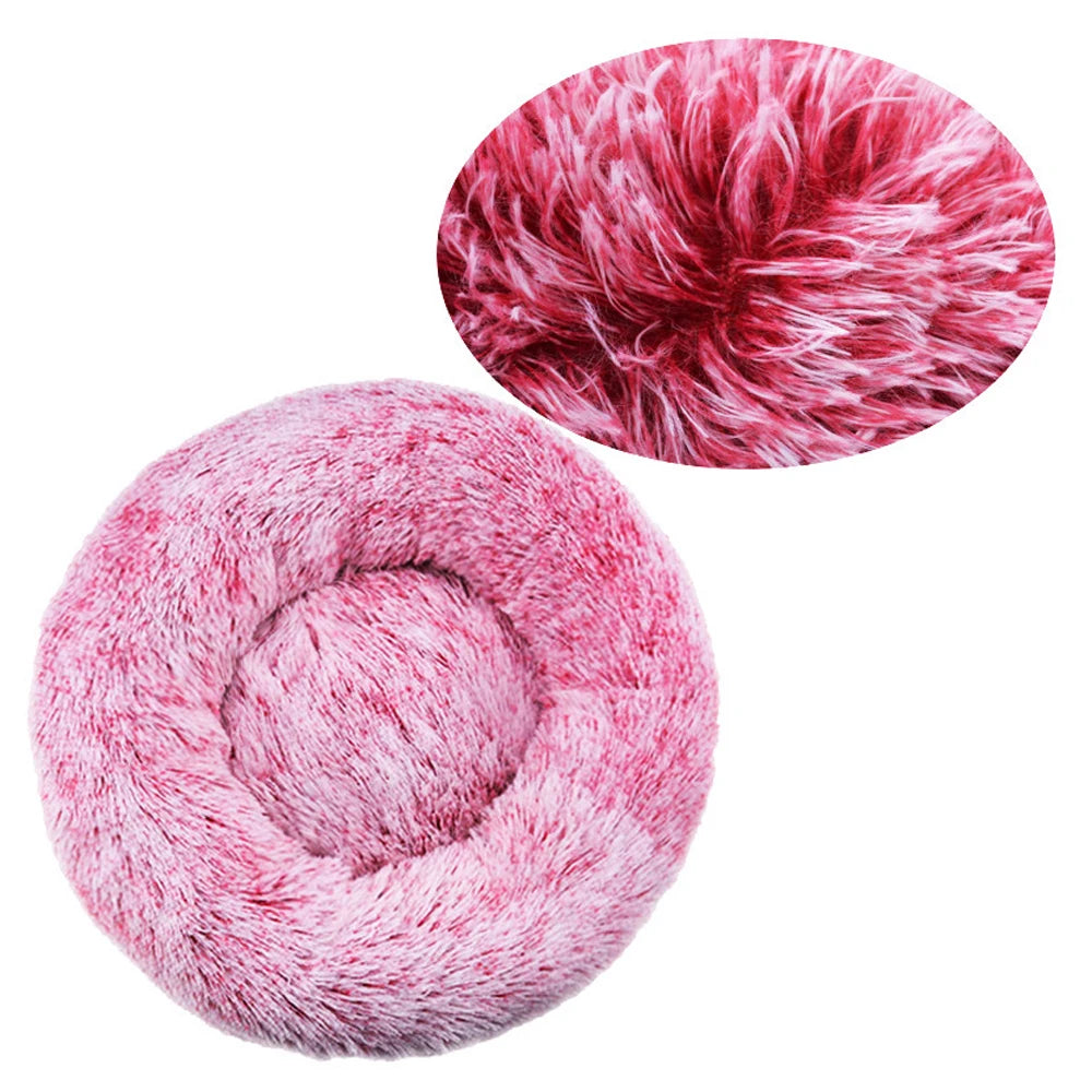 Panier rond moelleux en peluche
