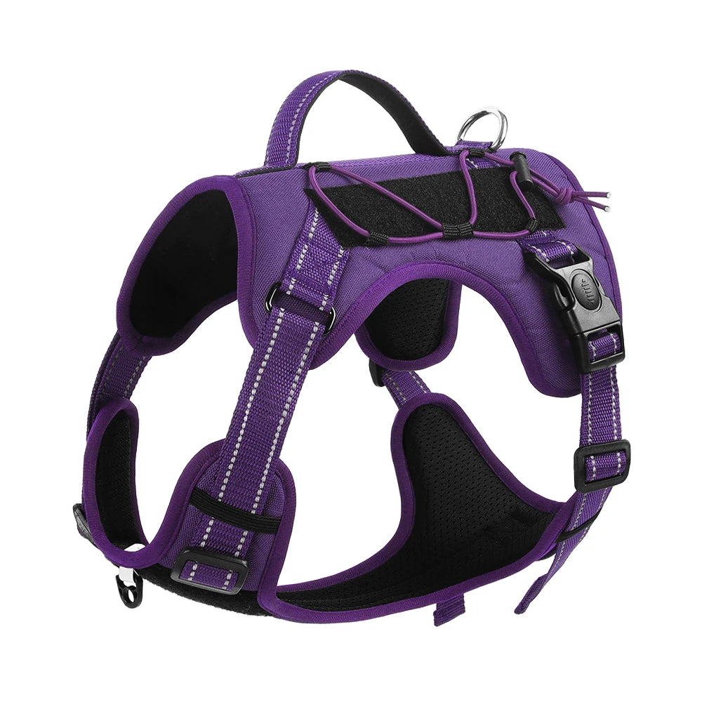 Dog Tactical Chest Harness Multifunctional Undershirt Reflective Dog Chest Harness Explosion-Proof Dog Chest Harness