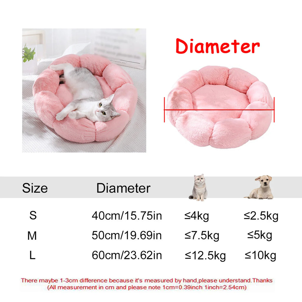 Panier rond moelleux en peluche