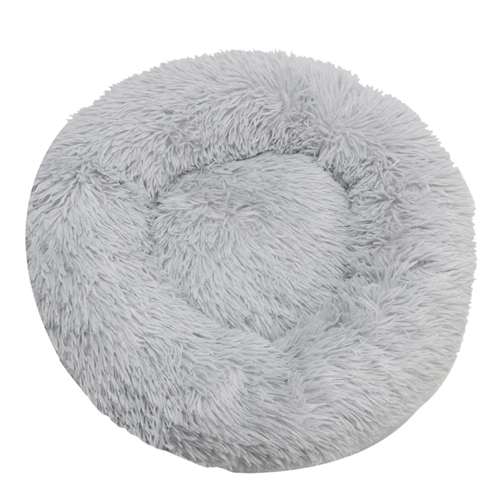 Panier rond moelleux en peluche