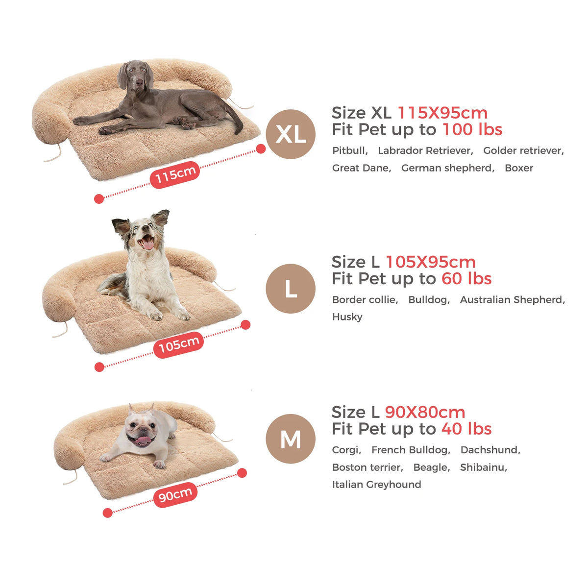 Tapis protège-canapé en fourrure longue