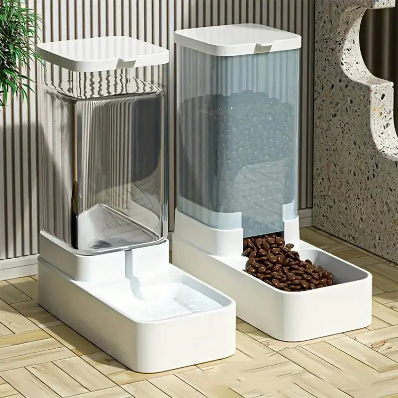 Distributeur de croquettes et d'eau par gravité