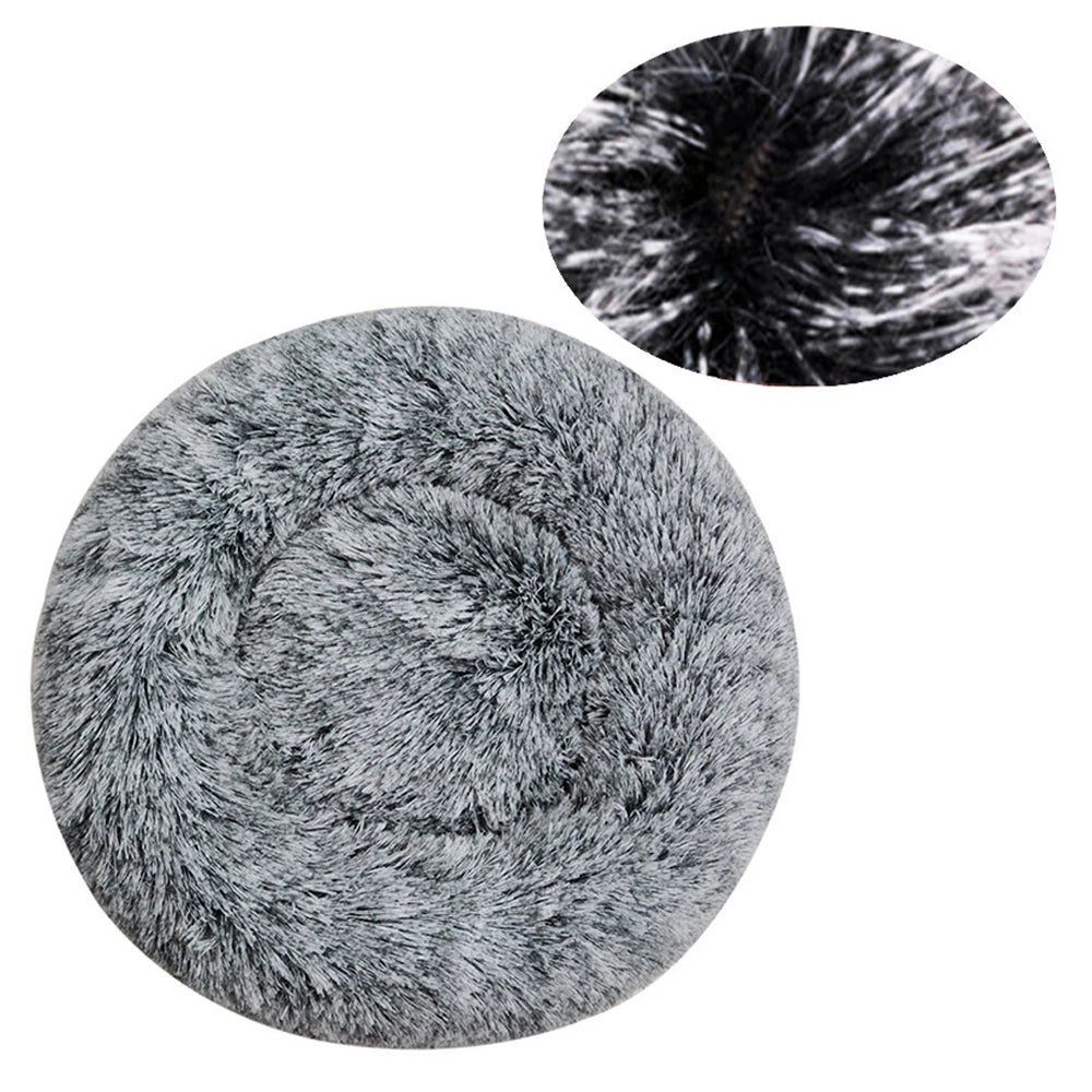 Panier rond moelleux en peluche