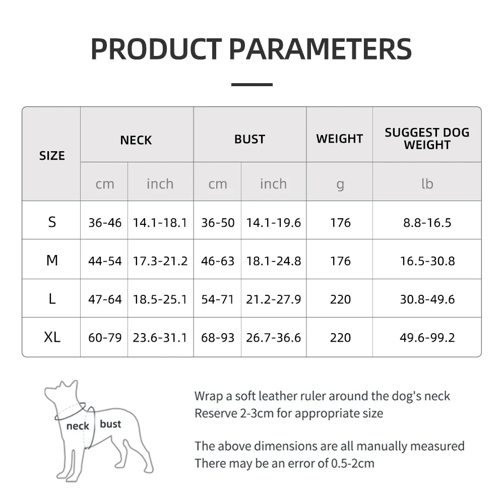 Dog Tactical Chest Harness Multifunctional Undershirt Reflective Dog Chest Harness Explosion-Proof Dog Chest Harness