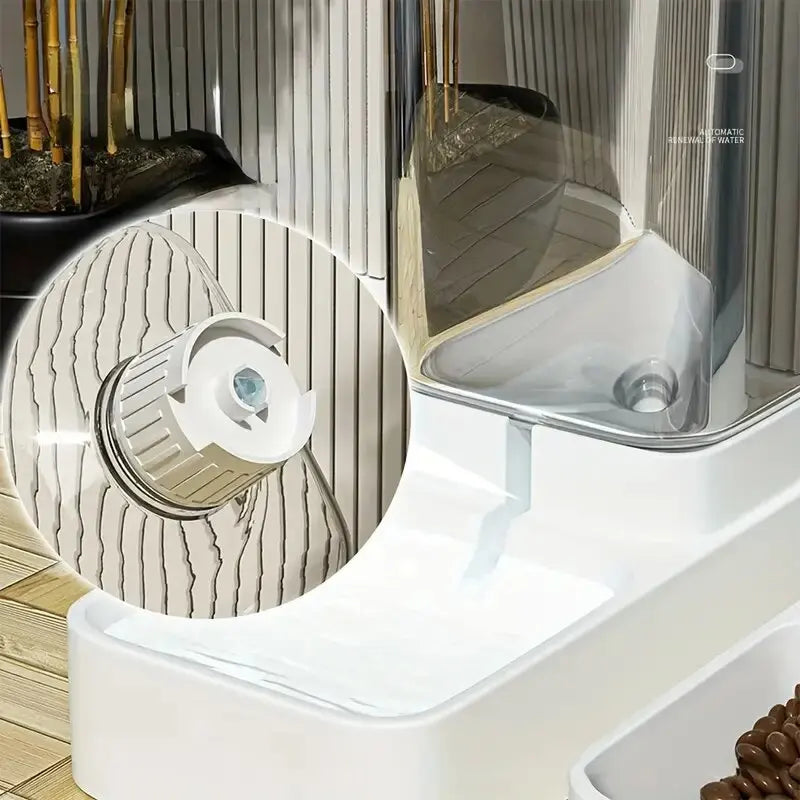 Distributeur de croquettes et d'eau par gravité
