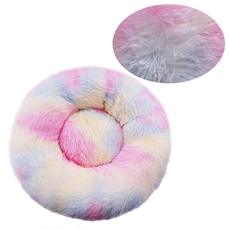 Panier rond moelleux en peluche