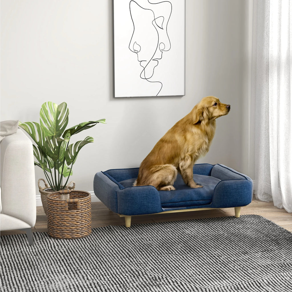 Canapé surélevé pour grand chien, coussin lavable