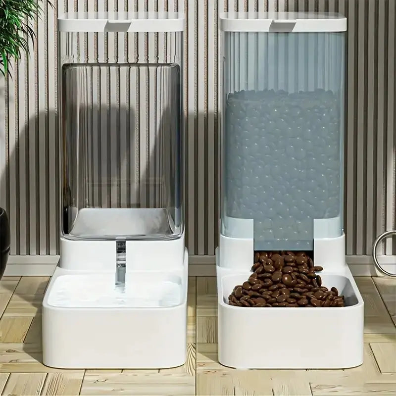 Distributeur de croquettes et d'eau par gravité