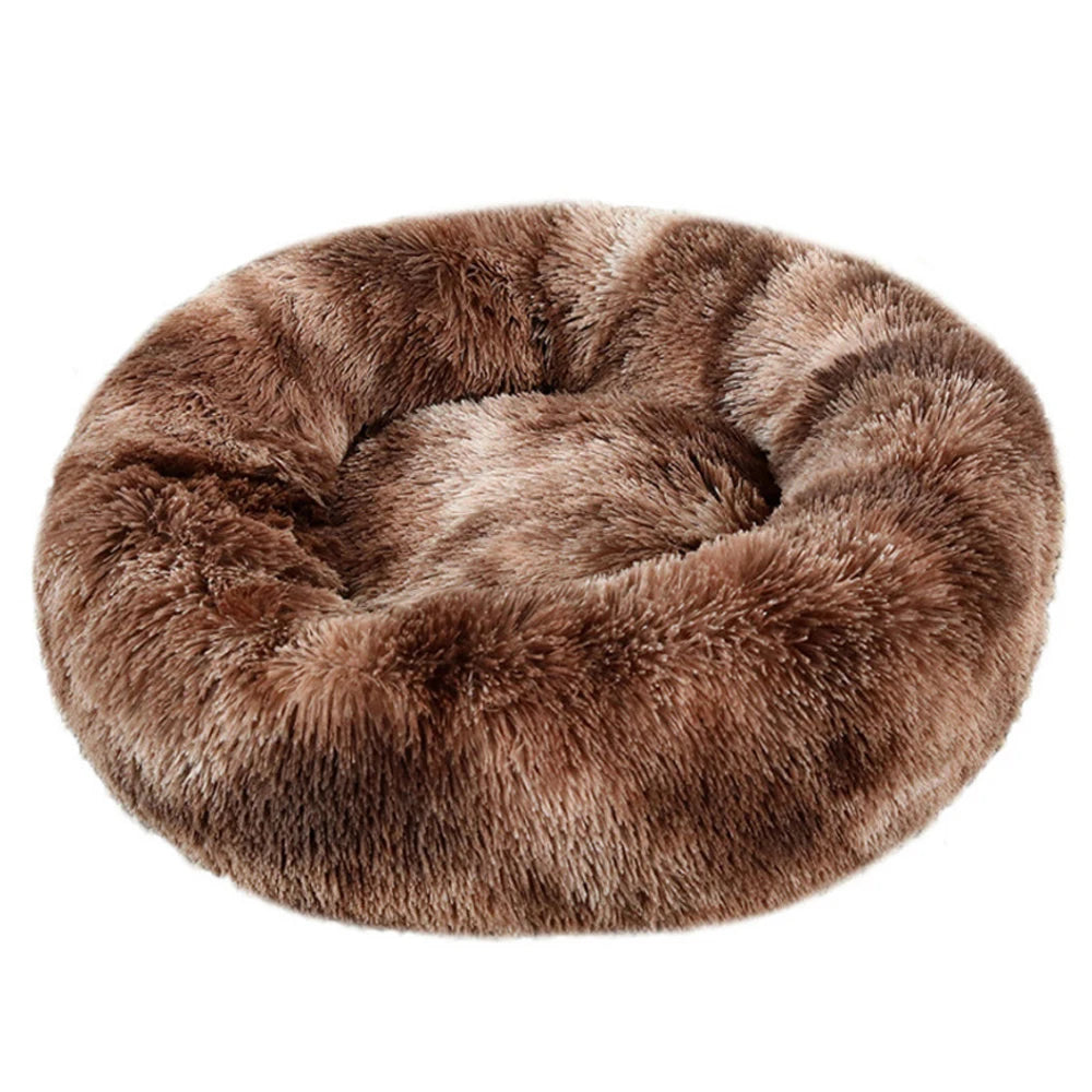 Panier rond moelleux en peluche