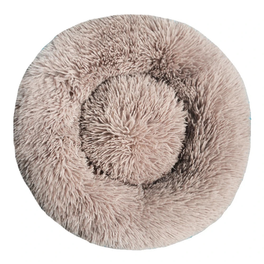 Panier rond moelleux en peluche