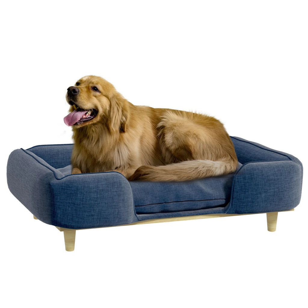 Canapé surélevé pour grand chien, coussin lavable