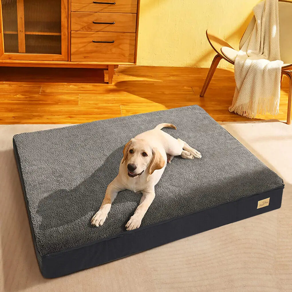 Matelas épais en mousse, housse peluche amovible